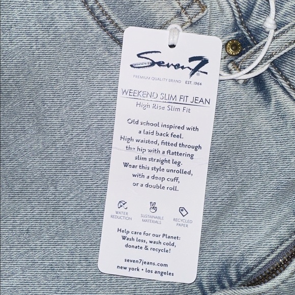 NWT Seven7 Weekend Slim Fit High Waisted Jeans (12) - Picture 5 of 7